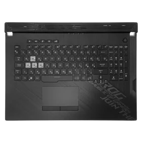   90NR03C1-R31HU0 gyári új magyar RGB háttérvilágításos laptop billentyűzet + felső fedél