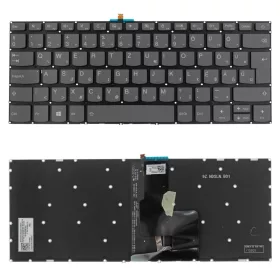   5CB0R39225 gyári új magyar szürke, háttérvilágításos laptop billentyűzet, keret nélkül (bekapcsoló gombbal szerelt típus)