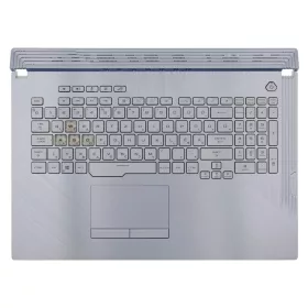   90NR01T6-R33HU0 gyári új magyar kék RGB háttérvilágításos laptop billentyűzet