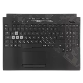   90NR01C1-R31HU0 gyári új magyar fekete RGB (Multi-color) háttérvilágításos laptop billentyűzet + fekete felső fedél