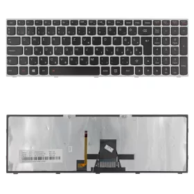   25215240 gyári új, ezüst-fekete háttérvilágításos magyar laptop billentyűzet