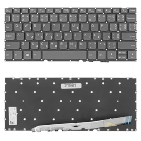   5CB0X56915 gyári új (US angol) szürke magyarított laptop billentyűzet, keret nélkül