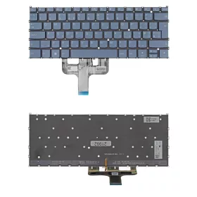   5CB1J51023 gyári új, magyarított ezüst háttérvilágításos laptop billentyűzet, keret nélkül