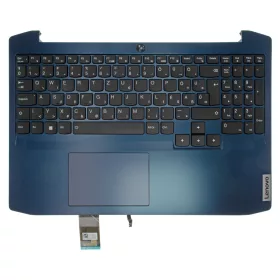   5CB0Y99479 gyári új magyar háttérvilágításos (kék) laptop billentyűzet + felső fedél