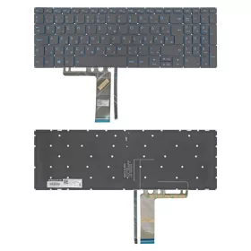   5CB0U42745 gyári új magyar kék háttérvilágításos laptop billentyűzet, keret nélkül