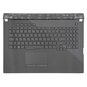   90NR0431-R31HU0 gyári új magyar RGB háttérvilágított laptop billentyűzet + fekete felső fedél