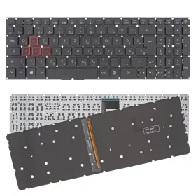   6B.Q3HN2.017 gyári új magyar piros háttérvilágításos laptop billentyűzet, keret nélkül