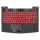 5CB0V07019 gyári új magyar háttérvilágításos piros laptop billentyűzet + fekete felső fedél