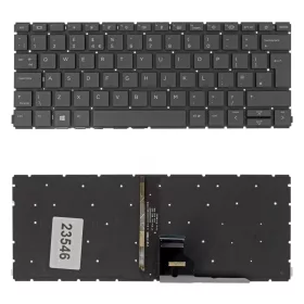   L93087-001 gyári új angol (UK) kiosztású háttérvilágított laptop billentyűzet, keret nélkül