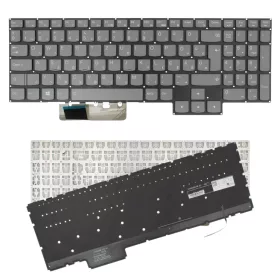   5CB0Z21013 gyári új szürke magyar háttérvilágításos laptop billentyűzet, keret nélkül