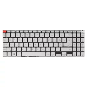   9Z.NLHBN.10Q gyári új magyar háttérvilágításos ezüst laptop billentyűzet, keret nélkül