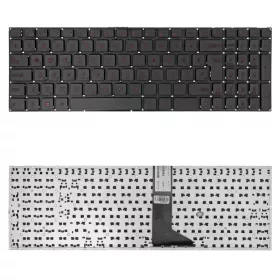   9Z.N8SSU.40Q gyári új fekete, magyar, piros laptop billentyűzet, keret nélkül