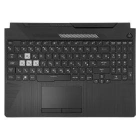   90NR0703-R30HU1 gyári új fekete magyar RGB háttérvilágításos laptop billentyűzet + felső fedél