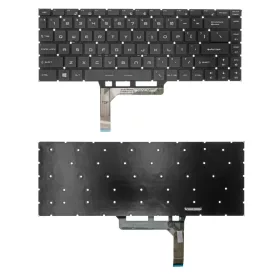   MS-16Q2 gyári új angol (US) háttérvilágításos laptop billentyűzet, keret nélkül