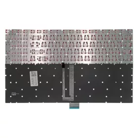   MS-16U6 gyári új, angol (US) piros háttérvilágításos laptop billentyűzet, keret nélkül