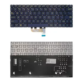   90NB0JV3-R31xxx gyári új angol (US) háttérvilágításos kék laptop billentyűzet, keret nélkül