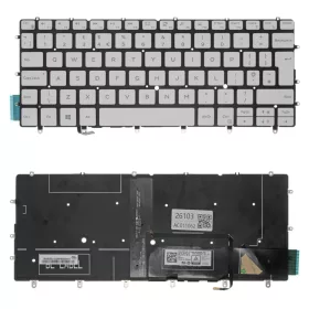   KPJJ5 gyári új UK angol, háttérvilágításos fehér laptop billentyűzet, keret nélkül