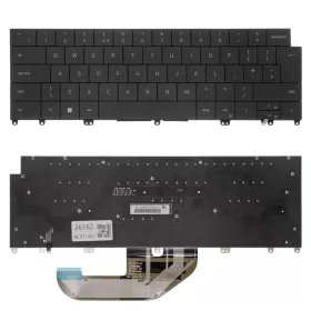   H6DNV gyári új angol (UK) háttérvilágításos fekete laptop billentyűzet, keret nélkül