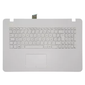   90NB0EA2-R31xx gyári új spanyol fekete laptop billentyűzet + fehér színű felső fedél