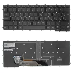   0NPWJF gyári új magyar háttérvilágításos laptop billentyűzet, keret nélkül (2-in-1 típushoz)