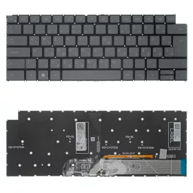   V2X82 gyári új magyar háttérvilágításos szürke laptop billentyűzet, keret nélkül