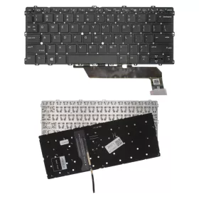   929985-001 gyári új angol (US) fekete háttérvilágításos laptop billentyűzet, keret nélkül