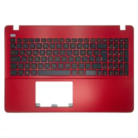   90NB0BB1-R31HU0 gyári új, magyar piros laptop billentyűzet + piros felső fedél