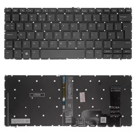   N53568-211 gyári új angol, háttérvilágításos laptop billentyűzet, keret nélkül