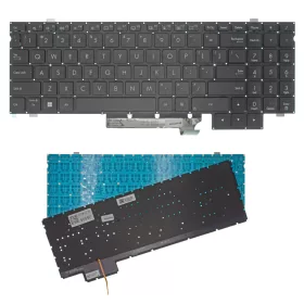   90NB0XC1-R30US0 gyári új, US angol, háttérvilágításos laptop billentyűzet, keret nélkül