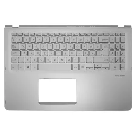   90NB0G42-R30130 gyári új magyar szürke háttérvilágításos laptop billentyűzet + világos szürke felső fedél