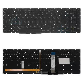   6B.QBCN2.020 gyári új magyar, RGB háttérvilágításos laptop billentyűzet, keret nélkül