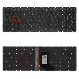   6B.Q3MN2.018 gyári új magyar piros háttérvilágításos laptop billentyűzet, keret nélkül
