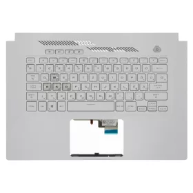   90NR0653-R31HU0 gyári új fehér magyar háttérvilágításos laptop billentyűzet + fehér felső fedél