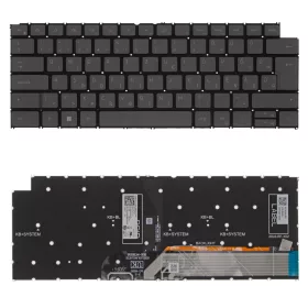   0TJ4Y2 gyári új magyar szürke háttérvilágításos laptop billentyűzet, keret nélkül