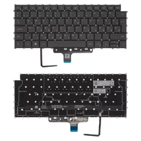   0MTN44 gyári új magyar fekete háttérvilágításos laptop billentyűzet, keret nélkül