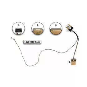   Asus X555LA (X554LA, F555LA), X555LD (R556LD), X555LN (K555LN) gyári új LCD kábel (LVDS) (14005-01360600) 40 pin
