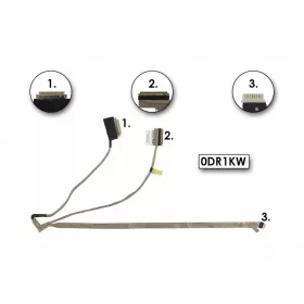   Dell Inspiron 15R (5521), 15 (3521), M531R (5535) touchscreen nélküli gyári új (WXGAHD) LCD kábel (0DR1KW, DR1KW, DC02001MG00)